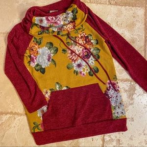 Impressions Meritt Drawstring Cowl Neck Pullover M